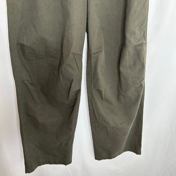 The Group Babaton barrel pants pull on green size medium wide leg - Picture 3 of 9